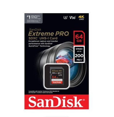 Sandisk Extreme Pro SD 64GB Memory Card