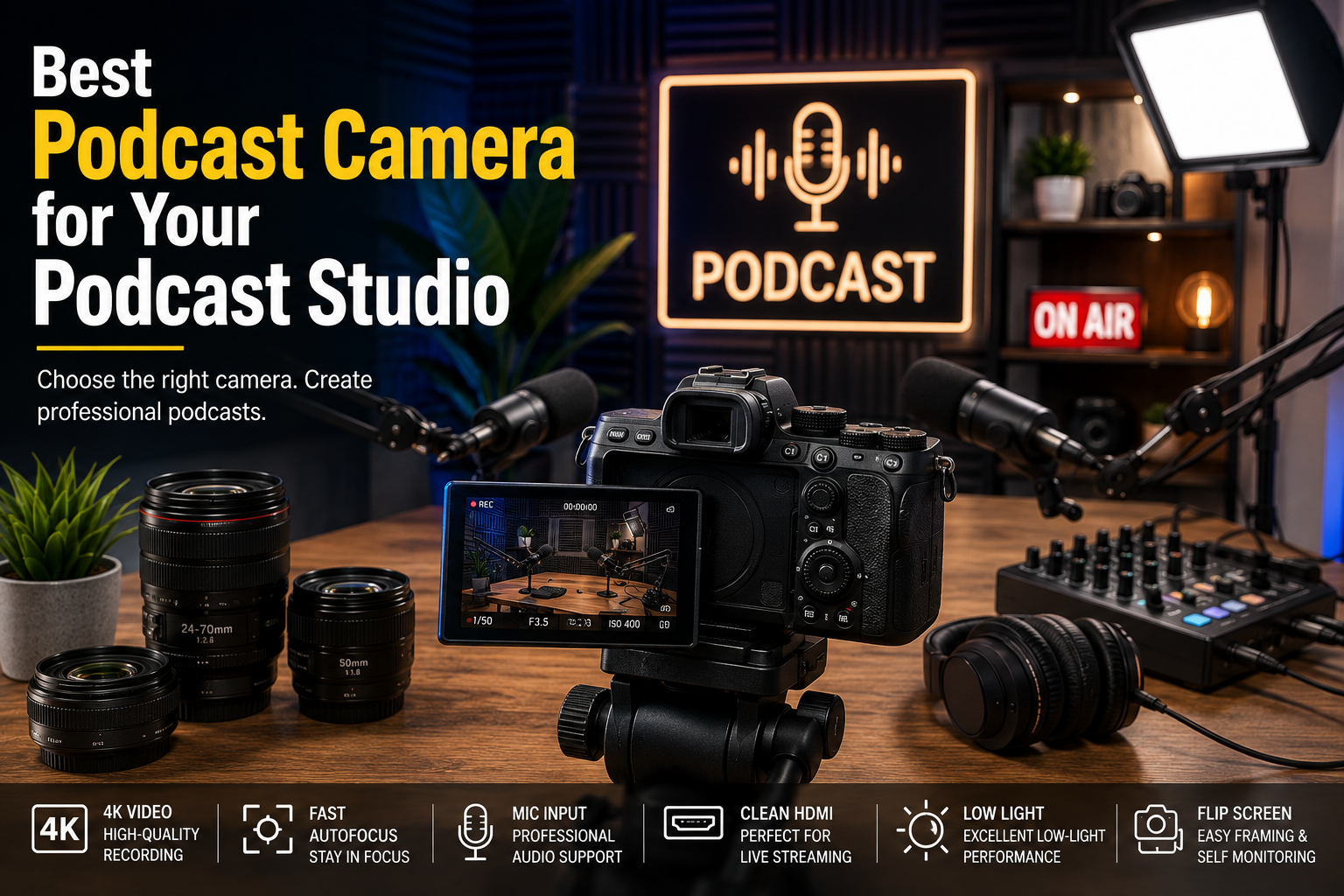 How to Choose the Best Podcast Camera for Your Podcast Studio