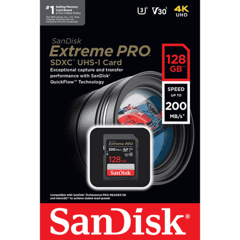 Sandisk Extreme Pro 128 GB Card